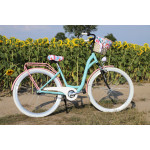 Dámsky retro bicykel Hliníkový 28" Lavida 3-prevodový Modro ružový